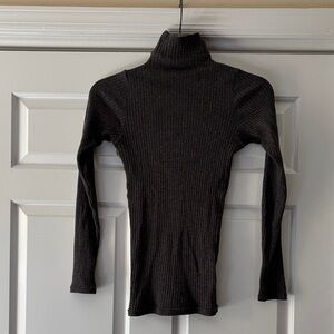 Club Monaco Charcoal Ribbed Sweater